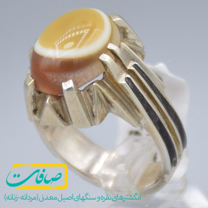 انگشتر عقیق باباقوری مردانه «کد 3146»