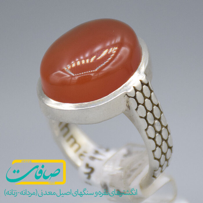 انگشتر عقیق یمنی مردانه «کد 3622»