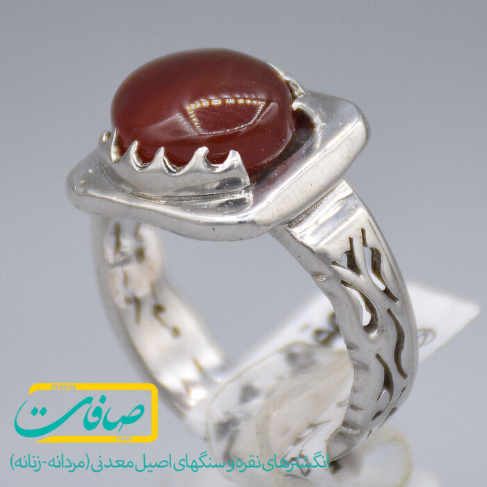 انگشتر عقیق یمنی مردانه «کد 3656»