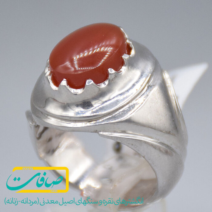 انگشتر عقیق یمنی مردانه «کد 3658»
