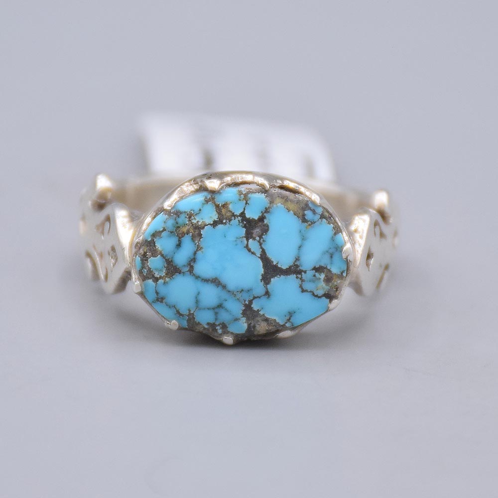 انگشتر فیروزه نیشابور مردانه «کد 6523» - Image 3
