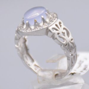 انگشتر عقیق کبود یمنی مردانه «کد 6925»